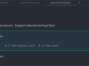 Command Line Interface showing file 4 (8.1-fpm)
