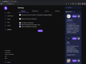 Settings: Common