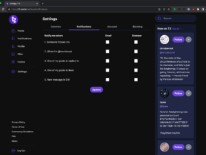 Settings: Notifications
