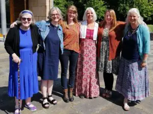 The Ladies. Ann (Mum), Shirley (Sister), Sarah (friend), Mo (Bride), Joanne (friend) and Susan (friend)